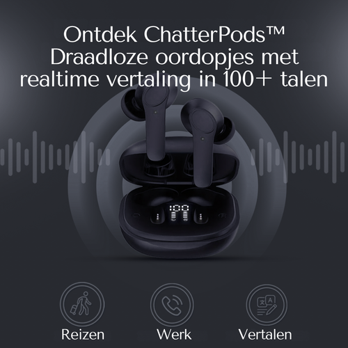 ChatterPods™: AI-vertaaloordopjes met directe vertaling!